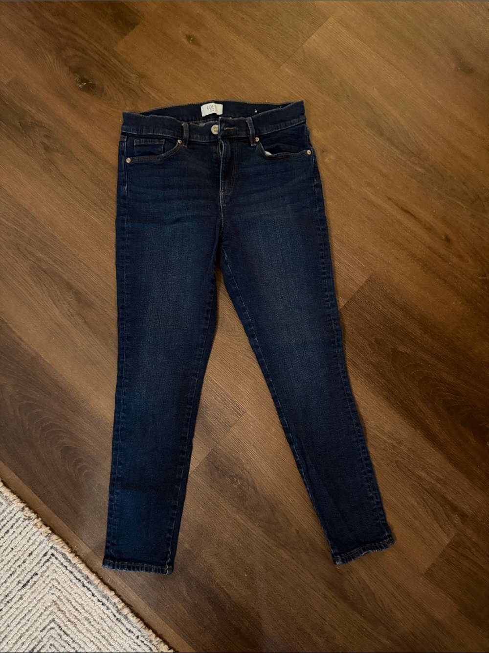 Loft Dark Blue Stretch Skinny Jeans